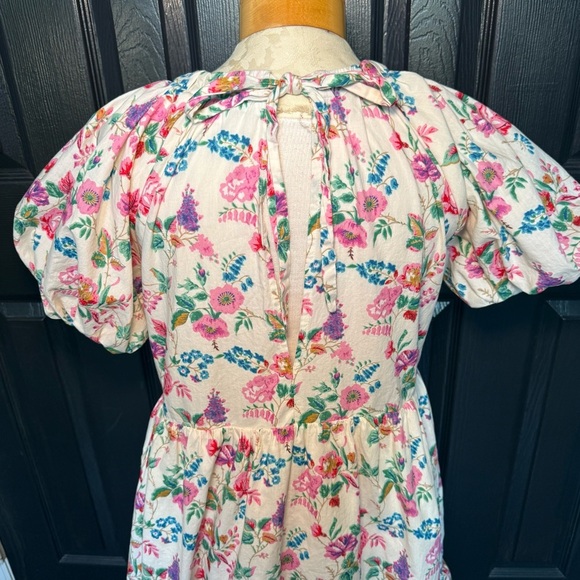 Moodie Floral Dress Puff Sleeves M - Picture 5 of 12